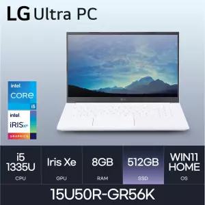 HMC / LG전자 2023 울트라PC 15U50R-GR56K - 8GB / 512GB / WIN11H - 가성비 학생용 사무용 노트북