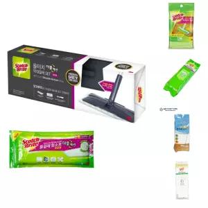 스카치브라이트 더블액션 청소걸레세트 핸들 청소포/밀대/물걸레/먼지/패드/밀대용/걸레/손걸레/티슈/회사