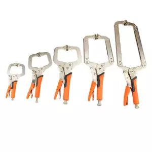 바이스 플라이어 6~18인치 C형 클램프 고무 그립 용접