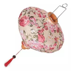 불교연등 수제 빈티지 레트로 클레식 스타일 실크 등불 꽃 패턴 어 고전 랜턴 베트남 봄