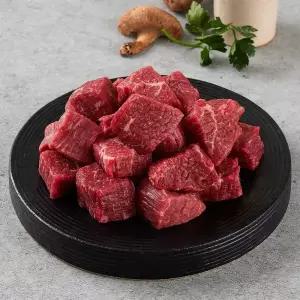 더미트 소고기 한우 1등급 국거리 200g/국내산/사태/설도/앞다리/목심