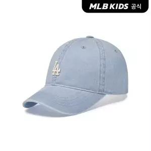 [MLB키즈](공식)26N 피그먼트 워싱 볼캡 LA (Mg.Blue) 7ACPB066N-07BLM
