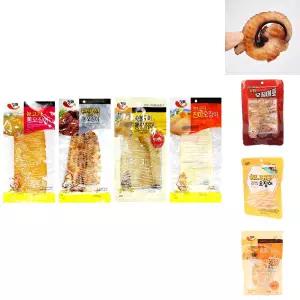 정화식품 오징어 4종세트 (불고기+맥반석+숯불구이+전기구이)/바베큐/숏다리/조미/맥반석/몸통/진미채/건조