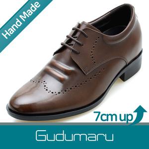 구두마루 키높이구두 편안한 7cm 천연면피소가죽 국내생산 수제화 KDG707006B