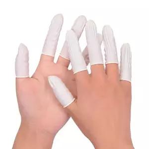 [하프클럽/]라텍스손톱보호 골무장갑 작업용핑거코트 손가락골무 라텍스장