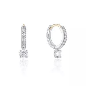 [로이드](센텀시티점)포인트 테니스 10K 원터치 링 귀걸이(M) LOTP2011T