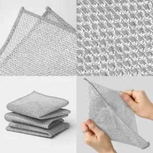 은사수세미 양면 망사수세미 10개세트 2겹 이중구조 빠른건조 25x25cm