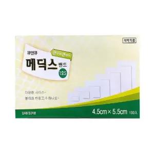 메딕스밴드 드레싱 드레싱밴드 (4.5CMX5.5CM) M3101127 100장/팩 1호S