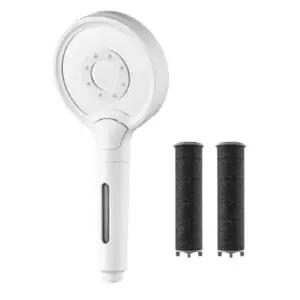 리셀 2200 버튼식 3단계 마이크로 버블 카본 필터 샤워기+카본필터2개