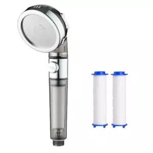 리셀 2500 블랙에디션 3단조절 물멈춤 필터 샤워기+필터2개