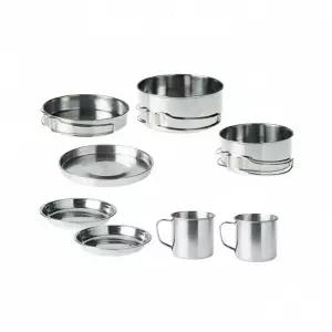 캠핑 조리세트 스텐 8P 코펠 구성 후라이팬 포함