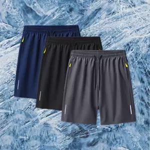 남성 아이스 냉감 스판 반바지 올데이 쿨팬츠 3종세트