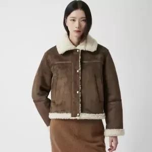 [롯데백화점]쥬크 스웨이드 크롭 페이크 무스탕 Z254PSF655