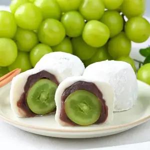 [미크플로]통째로 샤인머스켓 모찌 6개입 과일 굳지않는 찹쌀떡