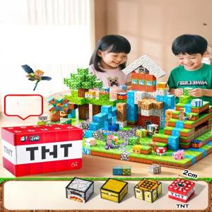 마인크래프트 마그네틱 큐브 블럭 자석 조립 어린이 교육용 장난감