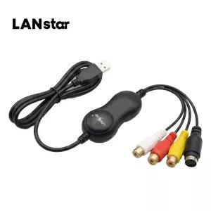 LANstar 3RCA VHS to USB2.0 영상 변환 컨버터 LS-USB2.0-DVRUVC