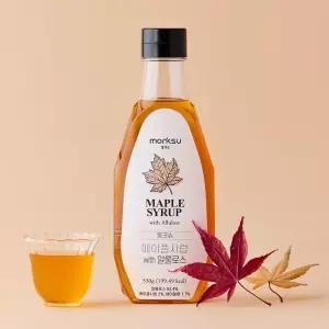 몽크슈 무설탕 저칼로리 저당 제로 메이플 시럽 530g 슈가프리 알룰로스 캐나다산 단풍나무 수액