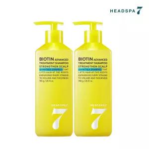 헤드스파7 비오틴 트리트먼트 샴푸 740g 2개