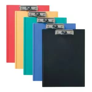 벽걸이형 A4 컬러 서류 받침 볼펜 펜 꽂이 홀더 클립 바인더 보드 보드판 PP 종이 받침대 서류판 메뉴판 메