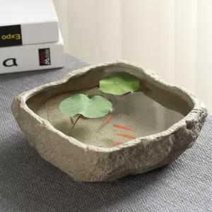 돌 가정용 수경재배 옹기 도자기 어항 수반 항아리