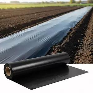 고밀도 흑색 멀칭비닐 0.02mm (100cm x 200m) 잡초방지 농사필름