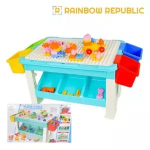 RR 블록테이블 B세트(69pcs)/교구/놀이/블럭쌓기/쌓기놀이/발달/어린이선물/장난감/레고/교육놀이/만들기