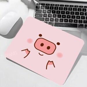핑크 돼지 마우스패드 40X45 대형 사각형 컴퓨터 사무실 게임 테이블 매트 고무 논슬립 마우스패드 귀여운 22x18 소형 장식 책상 패드