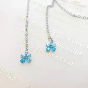 [아이리스] 아쿠아 사파꽃 마스크체인목걸이