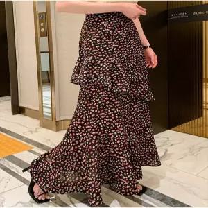 잔잔 플라워 러플 롱원피스