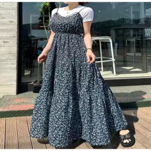 [이쁜] 플라워 뷔스티에 롱원피스