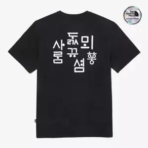 [노스페이스] [노스페이스 공식] NT7UQ54A TNF 한글 반팔 라운드티 3_BLACK