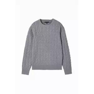 [백화점 정품] 26년SLAE 타미힐피거 클래식 코튼 케이블 스웨터(T12F7KPO100MT1P91)EB