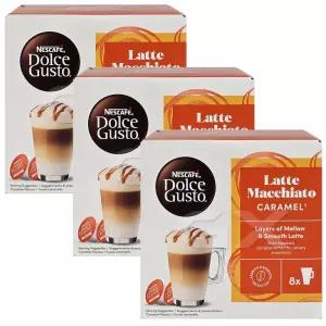 네스카페 돌체구스토 캡슐 커피 카라멜 라떼마끼아토 16개입 3박스