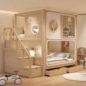 2층 수납장 벙커침대 침대 계단식 이층 사다리