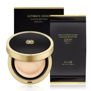 오휘 쿠션 얼티밋 커버 모이스처 15g 1호 밀크베이지 본품+리필 커버 밀착