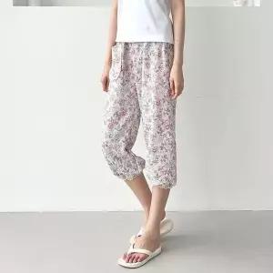 [라일리여성의류] Rly 7부 여자 여름 잠옷바지 밴딩 시원한 파자마 인