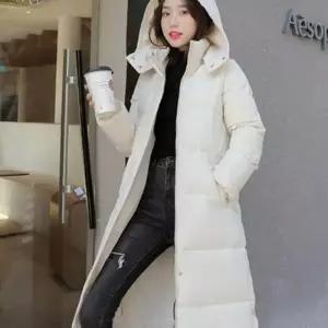 [라일리여성의류] Rly 발목 여성 롱 패딩 겨울 여성 후드 패딩 점퍼