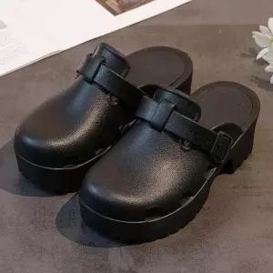 [라일리] Rly 실외화 여름 슬리퍼 데일리 버클 뮬 EVA 여자