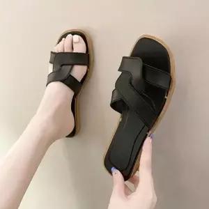 [라일리] Rly 뮬 슬리퍼 여름 여자 데일리 낮은굽 꼬임