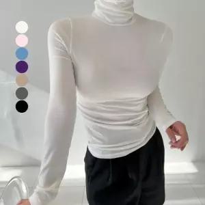 1+1 7컬러 여성목티 폴라히트텍 얇은 이너목폴라