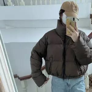 [D더블유] 하이넥 여성 스트링 숏패딩 점퍼 아우터