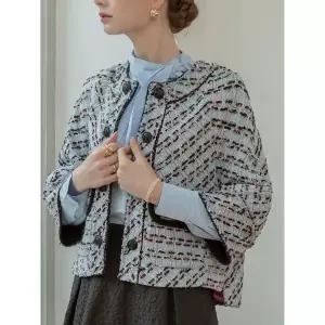 [하프클럽/]스카이 케이프 트위드 숏 자켓 ML04JK201HJY