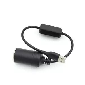5V 20cm 시거잭 0.8A to 전원 USB 12V 승압 DC