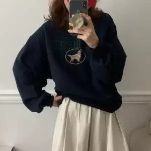 어나더블 리트리버 프린팅 맨투맨