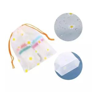 [라일리] Rly 복조리형 반투명 16x20 파우치 지퍼백 플라워