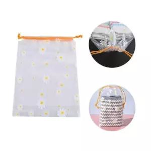 [라일리] Rly 여행용파우치 플라워 투명 복조리형 18x25 파우치