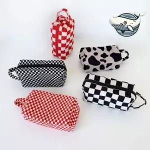 [라일리] Rly 스타일리시 체크 파우치 다용도 소품 화장품