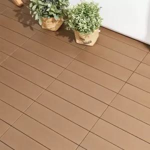 진성산업 오브제 틈없는 데크타일 40p 조립식 마루 베란다 발판