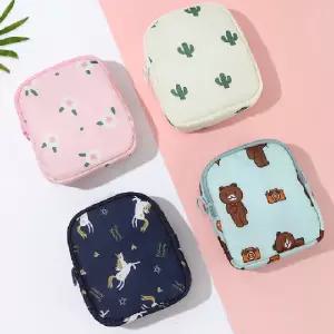 방수 미니 생리대 파우치 여행용 화장품 생리 가방 립스틱 주머니 소형 작은 파우치