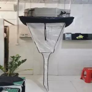 천장형 비닐 시스템에어컨 4way 세척 가대 크리닝 청소 덮개 보호막